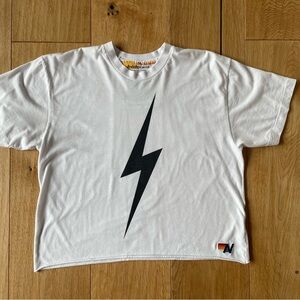 Aviator Nation white boyfriend tee